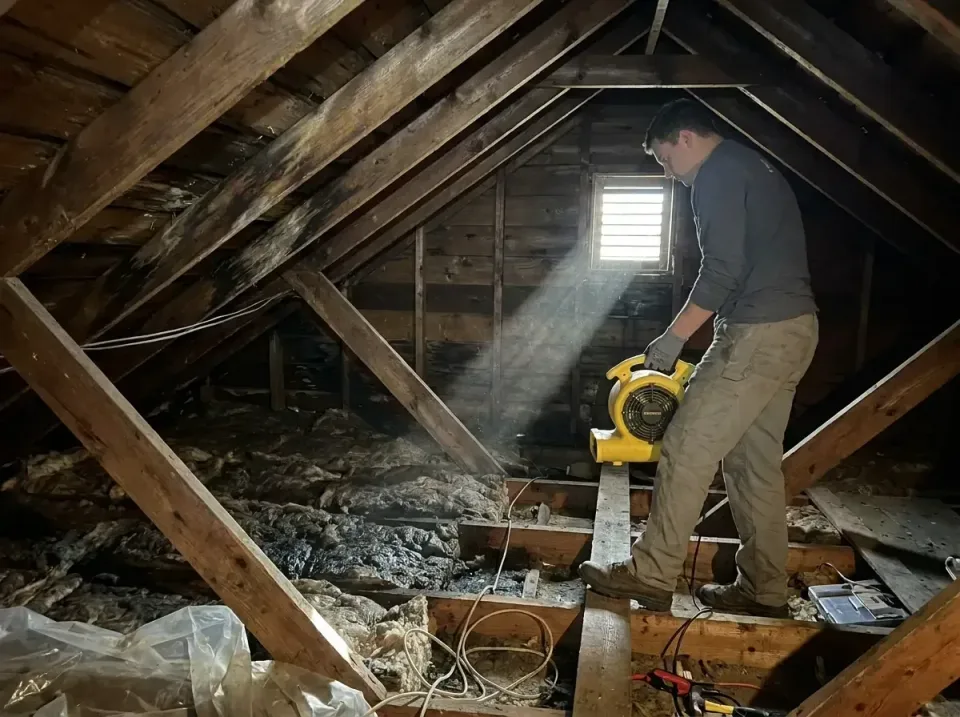 attic-water-damage-drying-proc-007 — frequently asked questions, Emergency Water Extraction & 24/7 Flood Response in Welling…